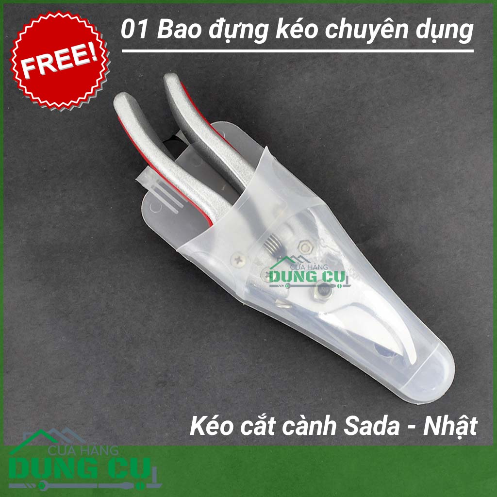 Kéo cắt cành Sada Nhật tặng kèm bao đựng