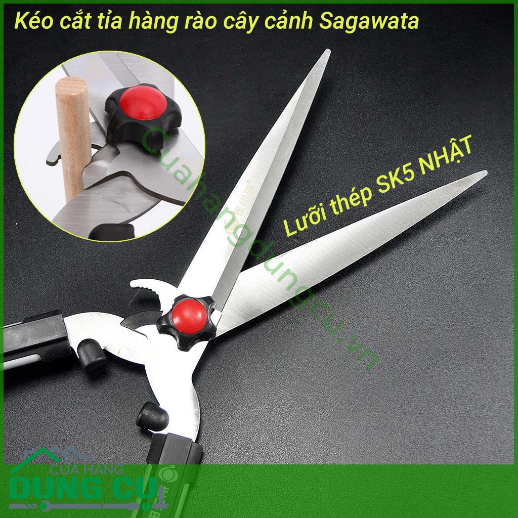 Kéo cắt tỉa hàng rào cây cảnh Sagawata