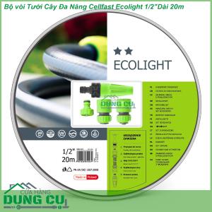 Trọn bộ ống tưới, vòi tưới Cellfast Ecolight 1/2″ Dài 20m (10-190)