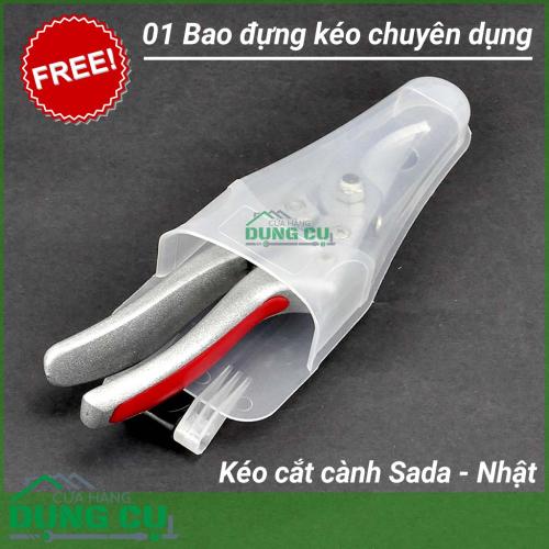 Kéo cắt cành Sada Nhật tặng kèm bao đựng