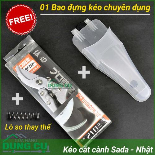 Kéo cắt cành Sada Nhật tặng kèm bao đựng