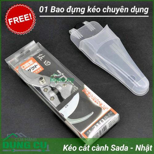 Kéo cắt cành Sada Nhật tặng kèm bao đựng