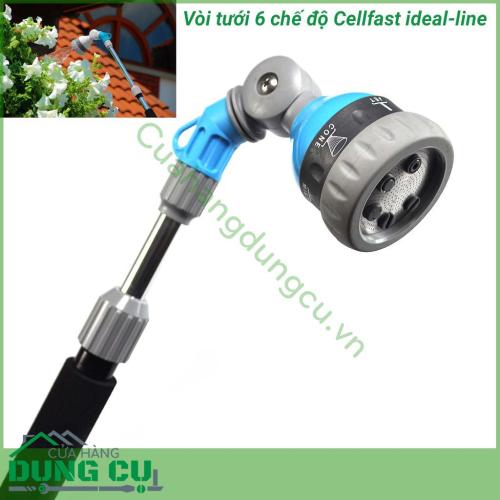 Vòi tưới cần nối dài 6 chế độ cellfast