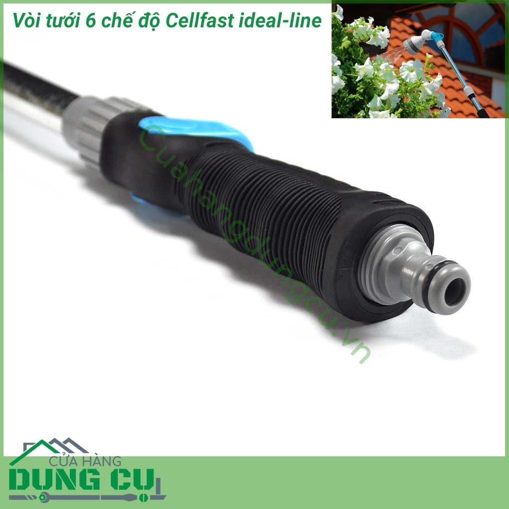 Vòi tưới cần nối dài 6 chế độ cellfast