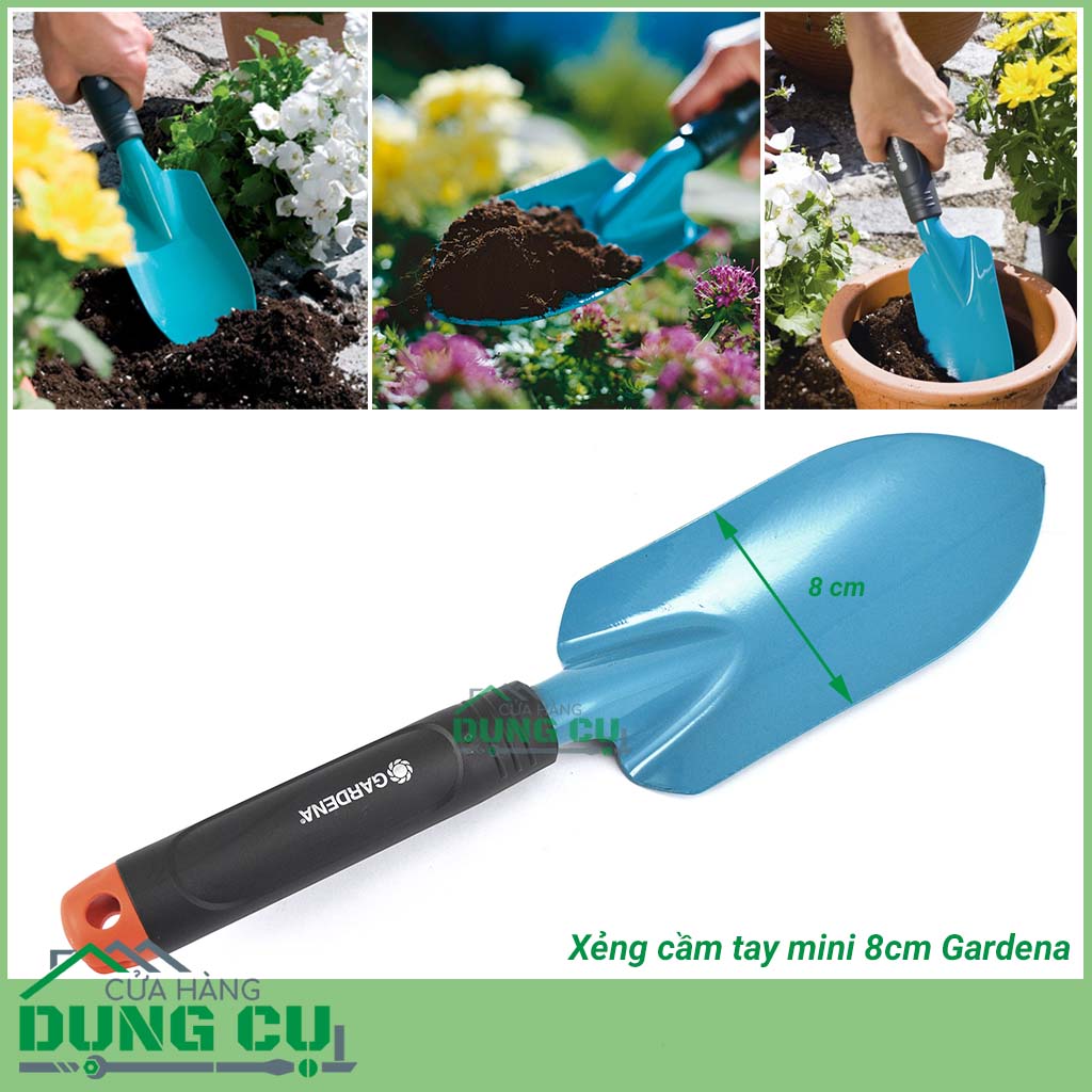 Xẻng mini cầm tay 8cm Gardena