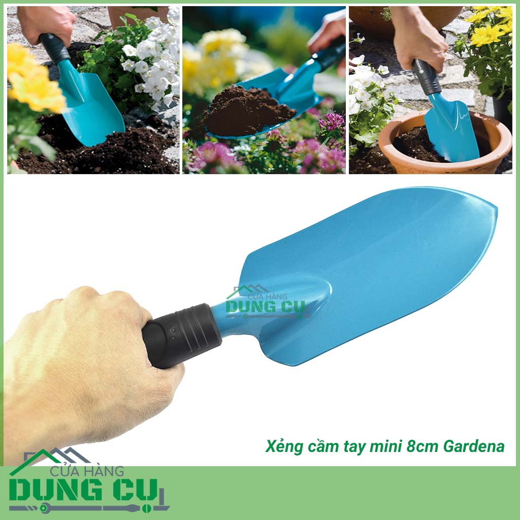 Xẻng mini cầm tay 8cm Gardena