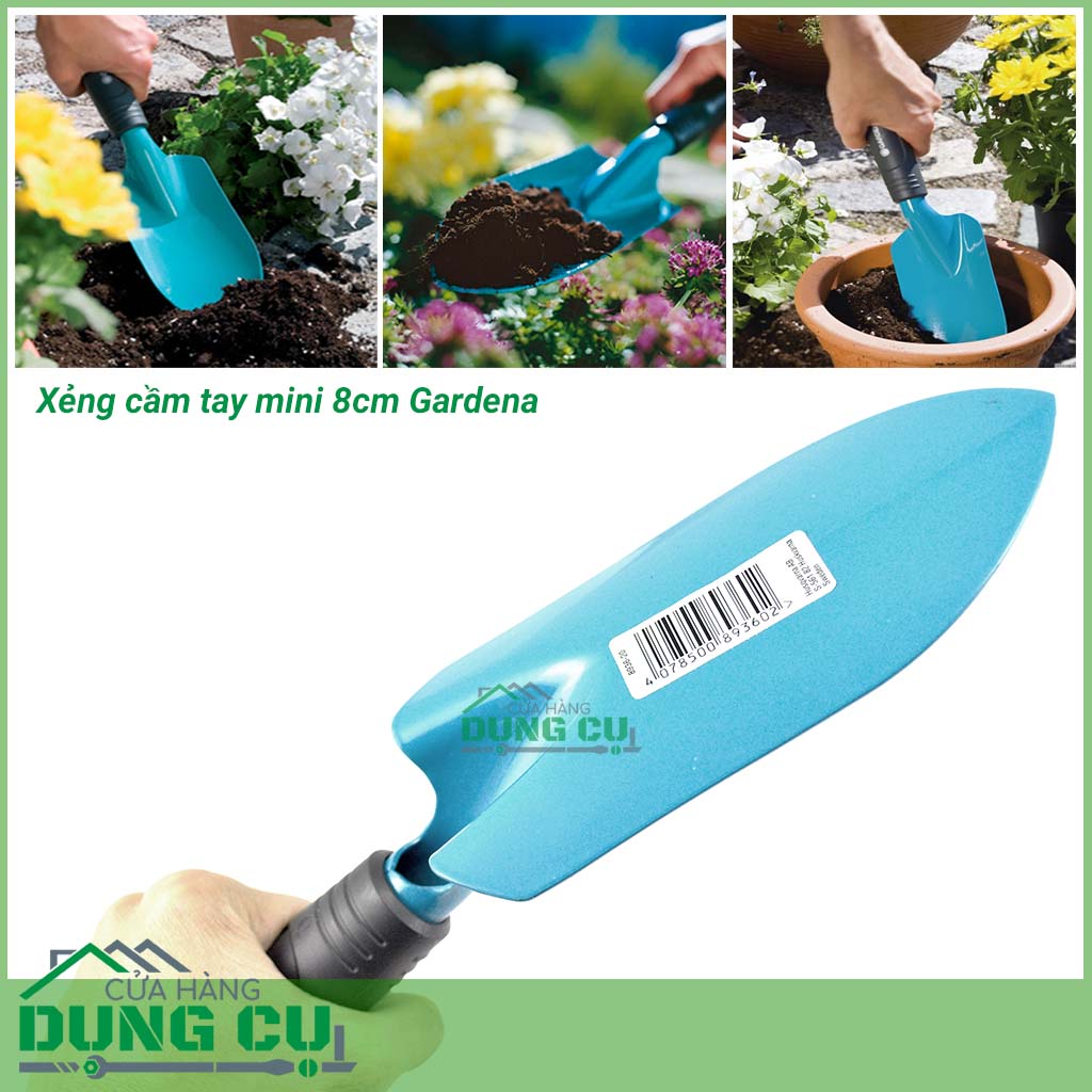 Xẻng mini cầm tay 8cm Gardena