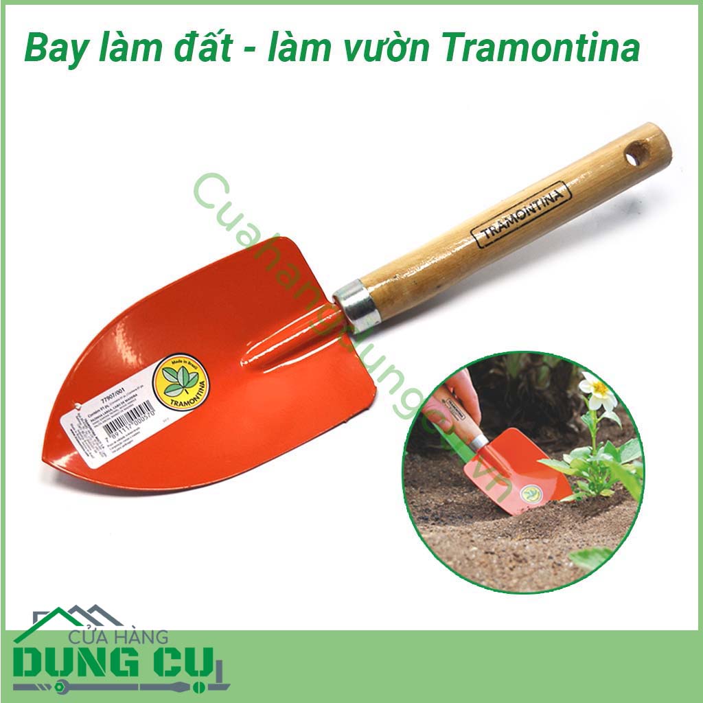 Xẻng làm vườn mini cầm tay Tramontina