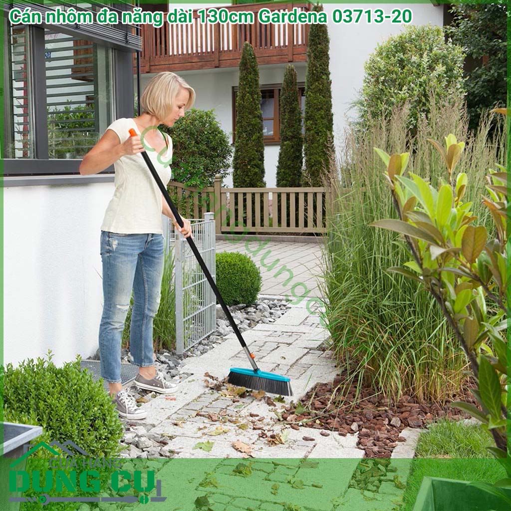 Cán nhôm đa năng Gardena 03713-20 dài 130cm