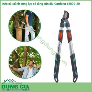 Kéo cắt cành cộng lực có tăng cán dài Gardena 12009-20