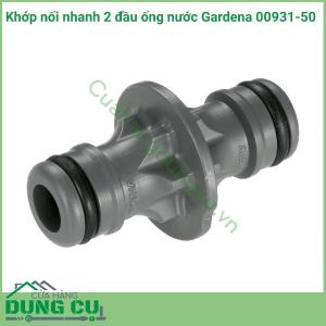 Khớp nối nhanh 2 đầu ống nước Gardena 00931-50