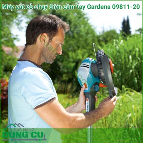 Máy cắt cỏ chạy điện cầm tay Gardena 09811-20 là công cụ mạnh nhất từ dòng tông đơ cắt cỏ của Garden. Tiện lợi trong chức năng và phù hợp với các điều kiện khó khăn trong khu vực rộng lớn.