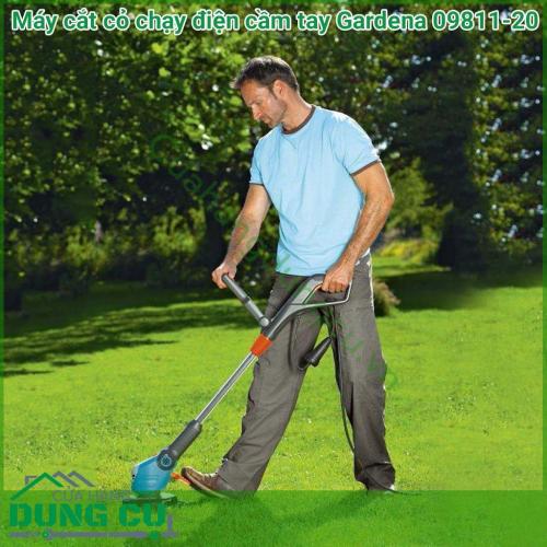 Máy cắt cỏ chạy điện cầm tay Gardena 09811-20 là công cụ mạnh nhất từ dòng tông đơ cắt cỏ của Garden. Tiện lợi trong chức năng và phù hợp với các điều kiện khó khăn trong khu vực rộng lớn.
