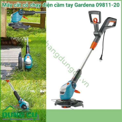 Máy cắt cỏ chạy điện cầm tay Gardena 09811-20 là công cụ mạnh nhất từ dòng tông đơ cắt cỏ của Garden. Tiện lợi trong chức năng và phù hợp với các điều kiện khó khăn trong khu vực rộng lớn.